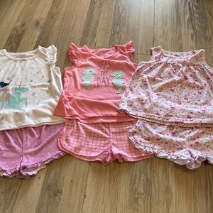 Carter’s 5T Bundle Set of 3 Matching Pajama Sets 🦩🧚🏻💕
